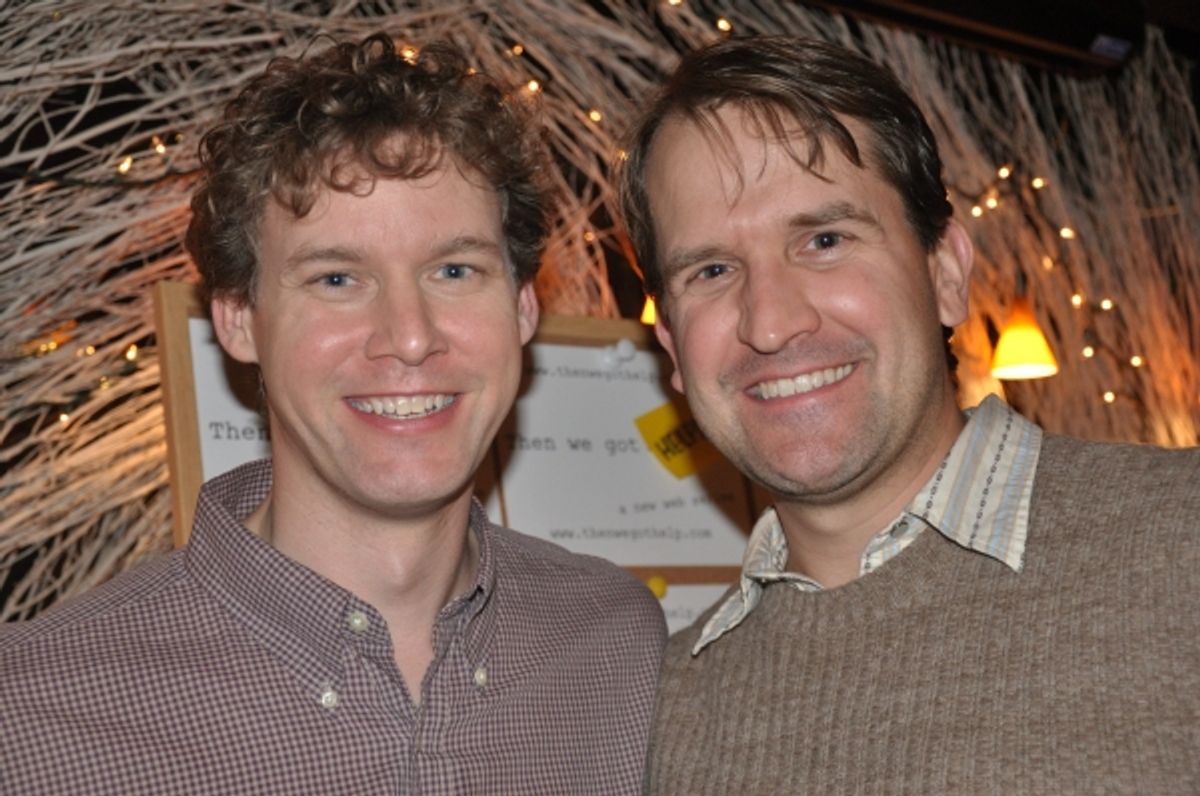 Kevin Earley and James Moye (Ragtime, Tale of Two Cities) at Then We Got Help Web Series Launch Party
